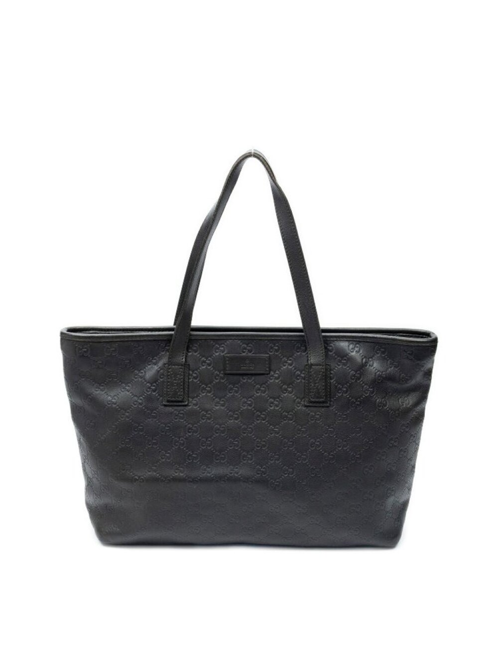 Gucci Zip Shopping Tote Black Guccissima